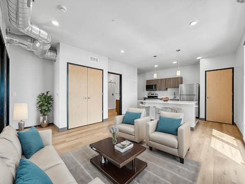 Floor plan for 2 beds, 1 bath, 789 sqft